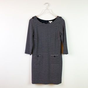 Shoshanna Black White Striped Dress Size 6